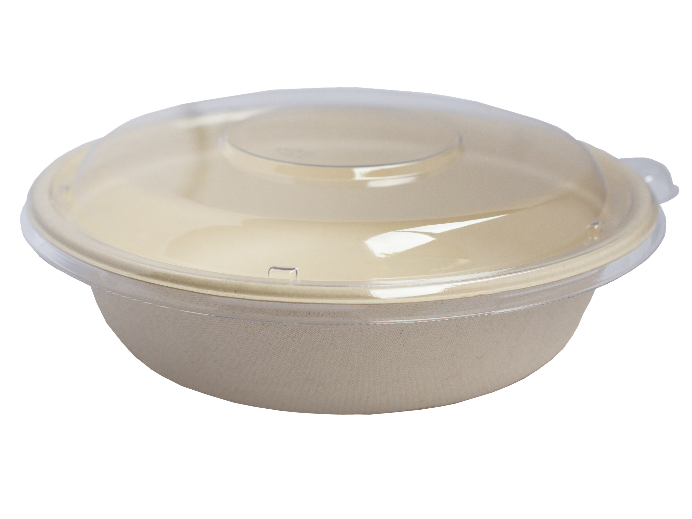 Genpak LW932 Clear Dome Lid for 16, 24, and 32 oz. Laminated Foam Bowls -  50/Pack