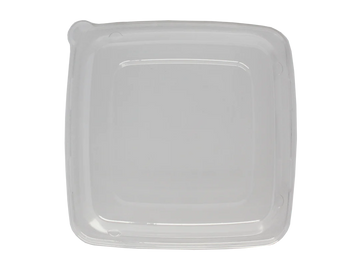 Clear Lid – 48 oz Square Fiber Container