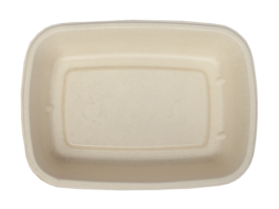 32oz Rectangular Fiber Container – Simply Pak
