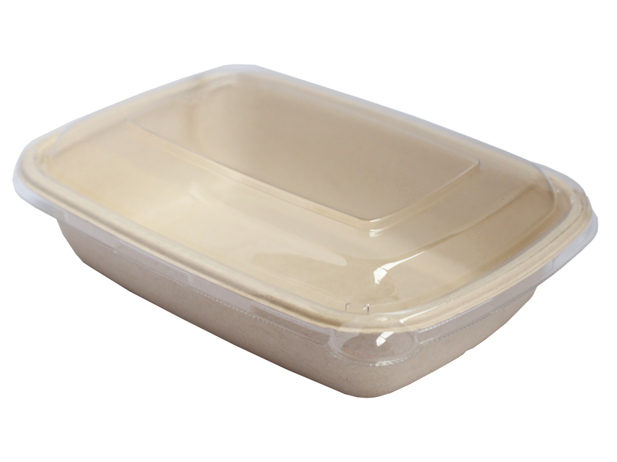 32oz Rectangular Fiber Container – Simply Pak
